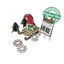 SVG, DXF Laser cut files Christmas decoration Gnome, Winter scene, mantel decor tiered tray decor, Mega Bundle Sign Pack, Diy paint kit, Basket tags, Material thickness 3.2 mm