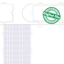 DXF, SVG files for laser Desk organizer set, Pen Holder, TWO Different Sizes, Book boxes, Glowforge, Material thickness 3.2 mm