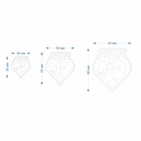 Heart, Angel with flute, Love, St valentine's, 3 Sizes, Digital STL File For 3D Printing,Polymer Clay Cutter,Earrings,Cookie,sharp,strong edge