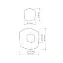Organic Combo #12, Polygon with Window, Digital STL File For 3D Printing, Polymer Clay Cutter, Earrings, 2 different designs