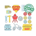 SVG, DXF Laser cut files Father's day tiered tray decor, Mega Bundle Sign Pack, Diy paint kit, Basket tags, Material thickness 3.2 mm