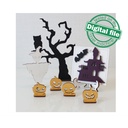 SVG, DXF Laser cut files Halloween tiered tray decor, Mega Bundle Sign Pack, Diy paint kit, Basket tags, Material thickness 3.2 mm