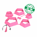 Pentagon, 5 Sizes, Digital STL File For 3D Printing, Polymer Clay Cutter, Earrings, Cookie, sharp, strong edge (copy)