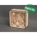 DIY Islamic Lightbox, Ramadan Shadow Box, Two different sizes DXF, SVG files for laser, Eid Mubarak, Decoration Idea, Material 1/8'' (3.2mm)