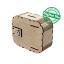 DXF, SVG files for laser Personalized Baby Piggy Bank, Wood Gift For Kids, Nursery Decor, Wooden Piggy Bank with Name, Tip box,Business idea