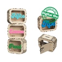 DXF, SVG files for laser Personalized Baby Piggy Bank, Wood Gift For Kids, Nursery Decor, Wooden Piggy Bank with Name, Tip box,Business idea