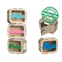 DXF, SVG files for laser Personalized Baby Piggy Bank, Wood Gift For Kids, Nursery Decor, Wooden Piggy Bank with Name, Tip box,Business idea