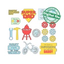 SVG, DXF Laser cut files Father's day tiered tray decor, Mega Bundle Sign Pack, Diy paint kit, Basket tags, Material thickness 3.2 mm