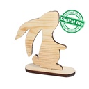 DXF, SVG files for laser Big Bundle of 10 Easter Wood Decorations, Rooster, Chicken, Duck, Bunny Rabbit, mini Tray, Two material thickness