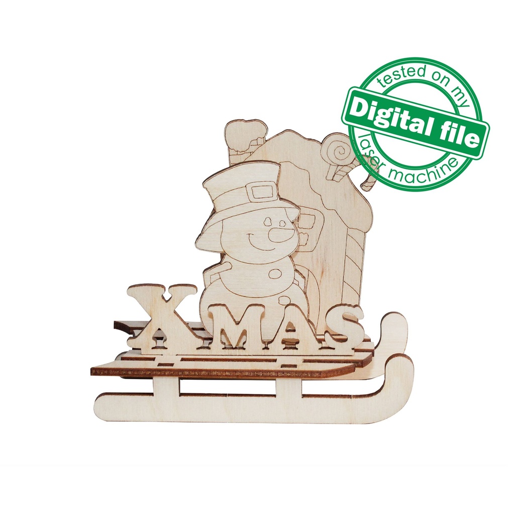 DXF, SVG files for laser Big set Napkin Holders, Table, fireplace Christmas decoration, Glowforge, Plywood or MDF 3.2 mm