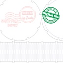 DXF, SVG files for laser Box Believe, Christmas Gift, Candy Box, Flying reindeer, Santa claus, North pole mail