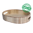 DXF, SVG files for laser Wooden Oval Tray, flexible plywood, Vector project, retro design, Glowforge ready file, Material thickness 3.2 mm