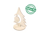 DXF, SVG files for laser Christmas decor, 3D Christmas tree, Vector project, Glowforge, Material thickness 1/8 inch (3.2 mm)