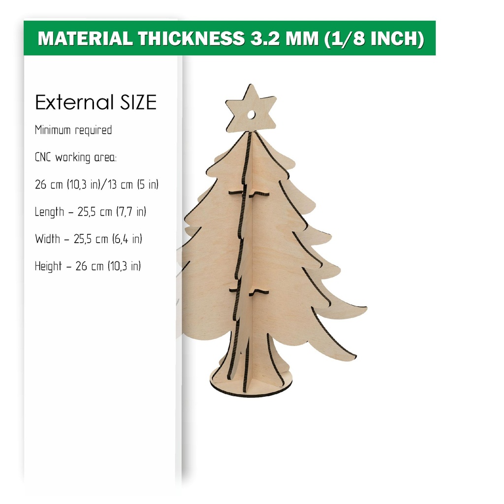 DXF, SVG files for laser Christmas miniature, fireplace with drawers, 7-day Advent calendar, 3D tree with star decoration, rocking chair.