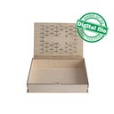 DXF, SVG files for laser Gift Book box Holy bible, flexible plywood, Glowforge, Material thickness 1/8 inch (3.2 mm)