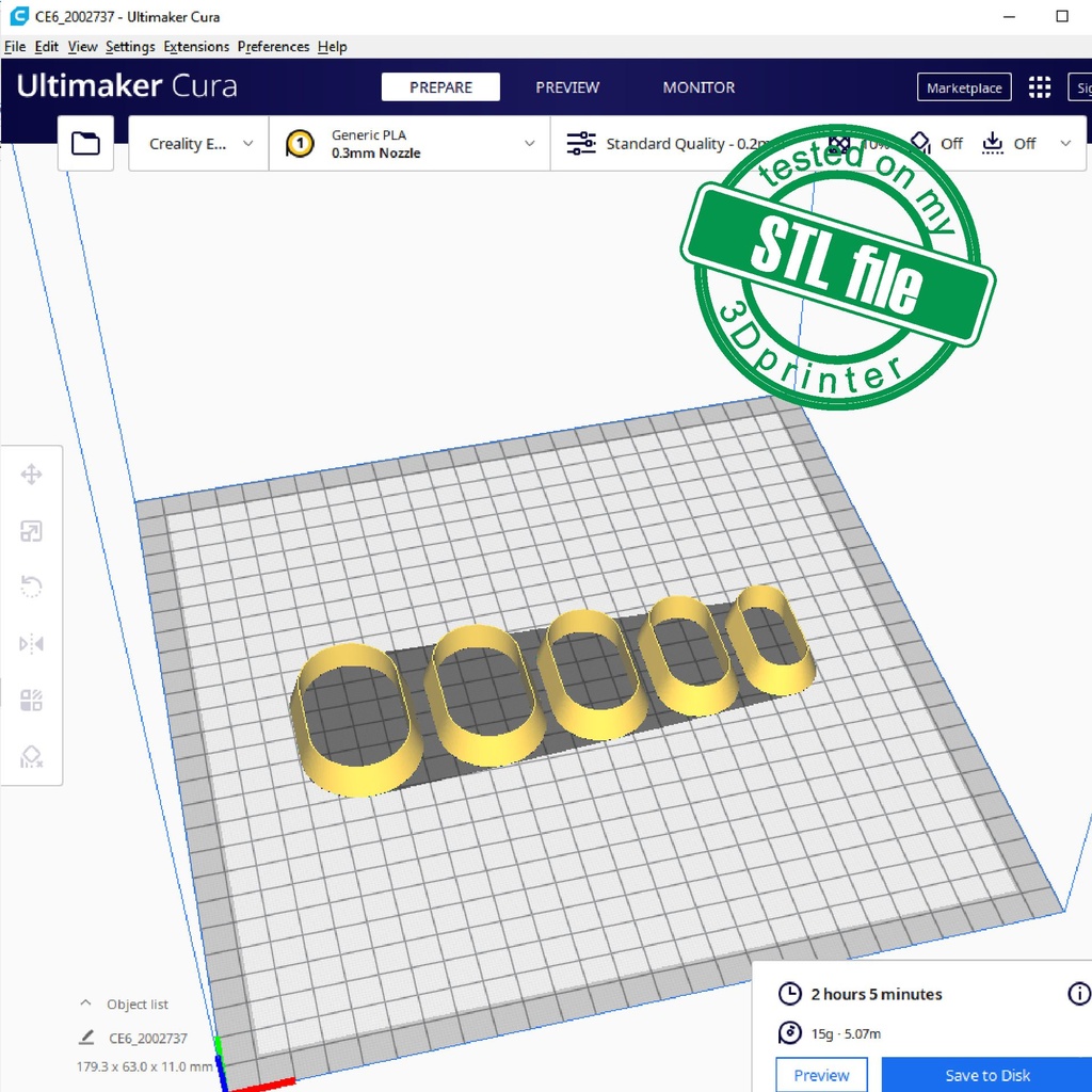 Basic Shapes Huggie Hoop Oval, 5 Sizes, Very strong edge, robust design, Digital STL File For 3D Printing, Polymer Clay Cutter, Earrings