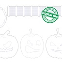 DXF, SVG files for laser Halloween Wooden treat box Pumpkins, Candy bar decor, Glowforge, Material thickness 1/8 inch (3.2 mm)