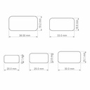 Basic Shapes Rectangle, 5 Sizes, Digital STL File For 3D Printing, Polymer Clay Cutter, Earrings