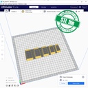 Basic Shapes trapezoid with soft corners, 5 Sizes, Very strong edge, robust design, Digital STL File For 3D Printing, Polymer Clay Cutter