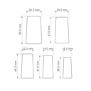 Basic Shapes trapezoid with soft corners, 5 Sizes, Very strong edge, robust design, Digital STL File For 3D Printing, Polymer Clay Cutter