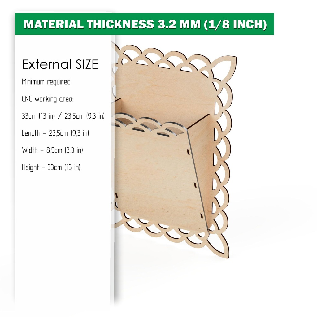 DXF, SVG files for laser Magazine storage Rack wall, Magazine holder, Vector project, Glowforge, Material thickness 1/8 inch (3.2 mm)