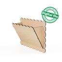 DXF, SVG files for laser Magazine storage Rack wall, Magazine holder, Vector project, Glowforge, Material thickness 1/8 inch (3.2 mm)