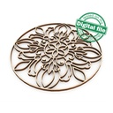 DXF, SVG files for laser Opening cover Box with ornate filigree frame, four Different designs hand carved mandala, Glowforge ready