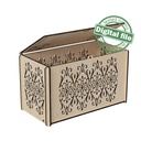 DXF, SVG files for laser Openwork carved Box with opening cover, Mother day gift, Vector project, Glowforge, Material 1/8'' (3.2 mm)