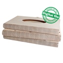 DXF, SVG files for laser Retro Wood Book Shape Tissue Box, Rectangle Napkin Paper Holder Storage Case, flexible plywood, Living hinge