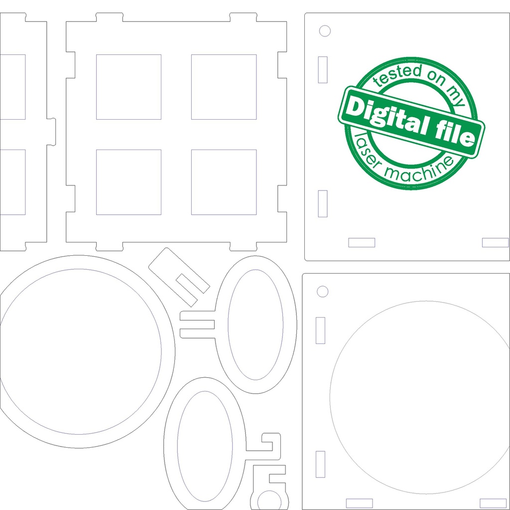 DXF, SVG files for laser Tiny candle lantern with movable handle and opening door, Vector projects, Glowforge, Material thickness 1/8 inch (3.2 mm)