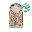 DXF, SVG files for laser Unique Modern clock London, Night Lamp, flexible plywood, Clock face, Glowforge ready, Material 1/8'' (3.2 mm)