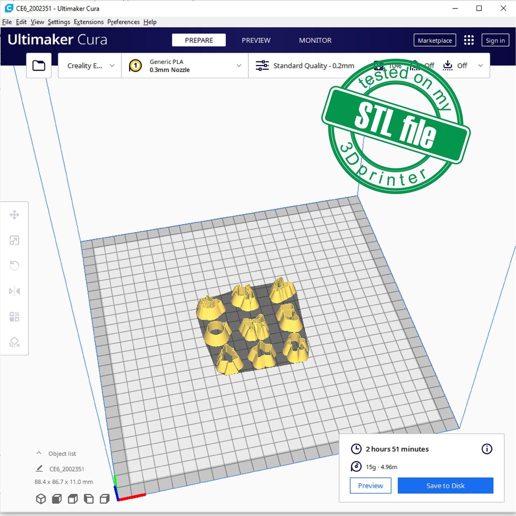 Christmas Super Bundle #1, Digital STL File For 3D Printing, Polymer Clay Cutter, Micro Cutter, Tiny Stud Clay cutter, 9 different designs