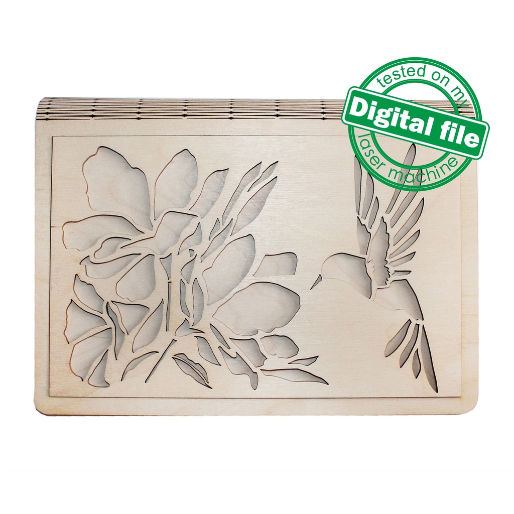 DXF, SVG files for laser Wooden clutch bag, 4 Different panel, Mother day, Bridesmaid gift,Flower basket, Glowforge, Material 1/8'' (3 mm)