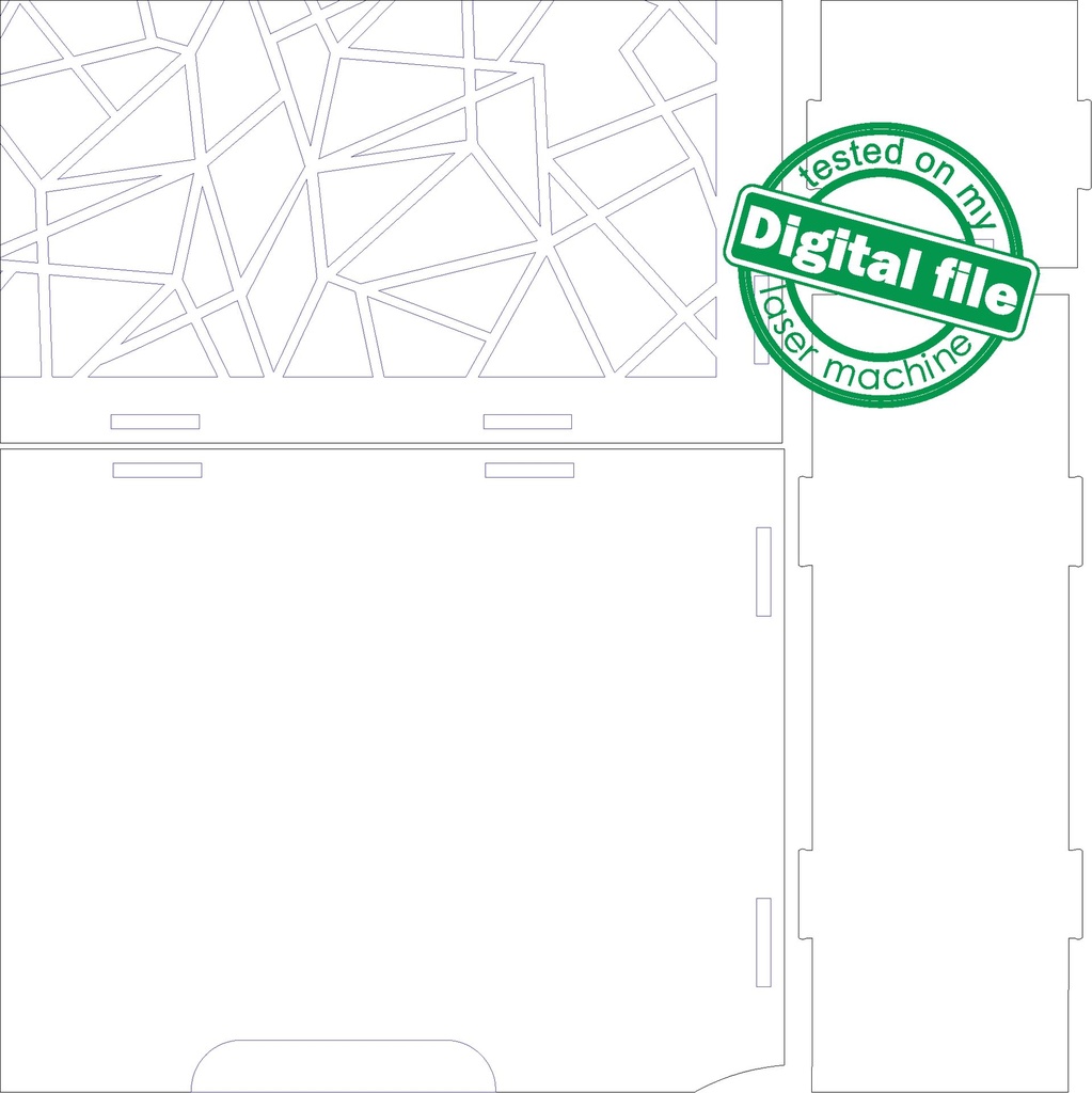 DXF, SVG files for laser Wooden handbag Mosaic, Mother day, Bridesmaid gift, Flower basket, Glowforge, Material thickness 1/8'' (3.2 mm)