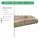 DXF, SVG files for laser Wooden openwork carving Tray Marie-Antoinette, Vector Project, Glowforge ready file, Material 3.2 mm (1/8 in)