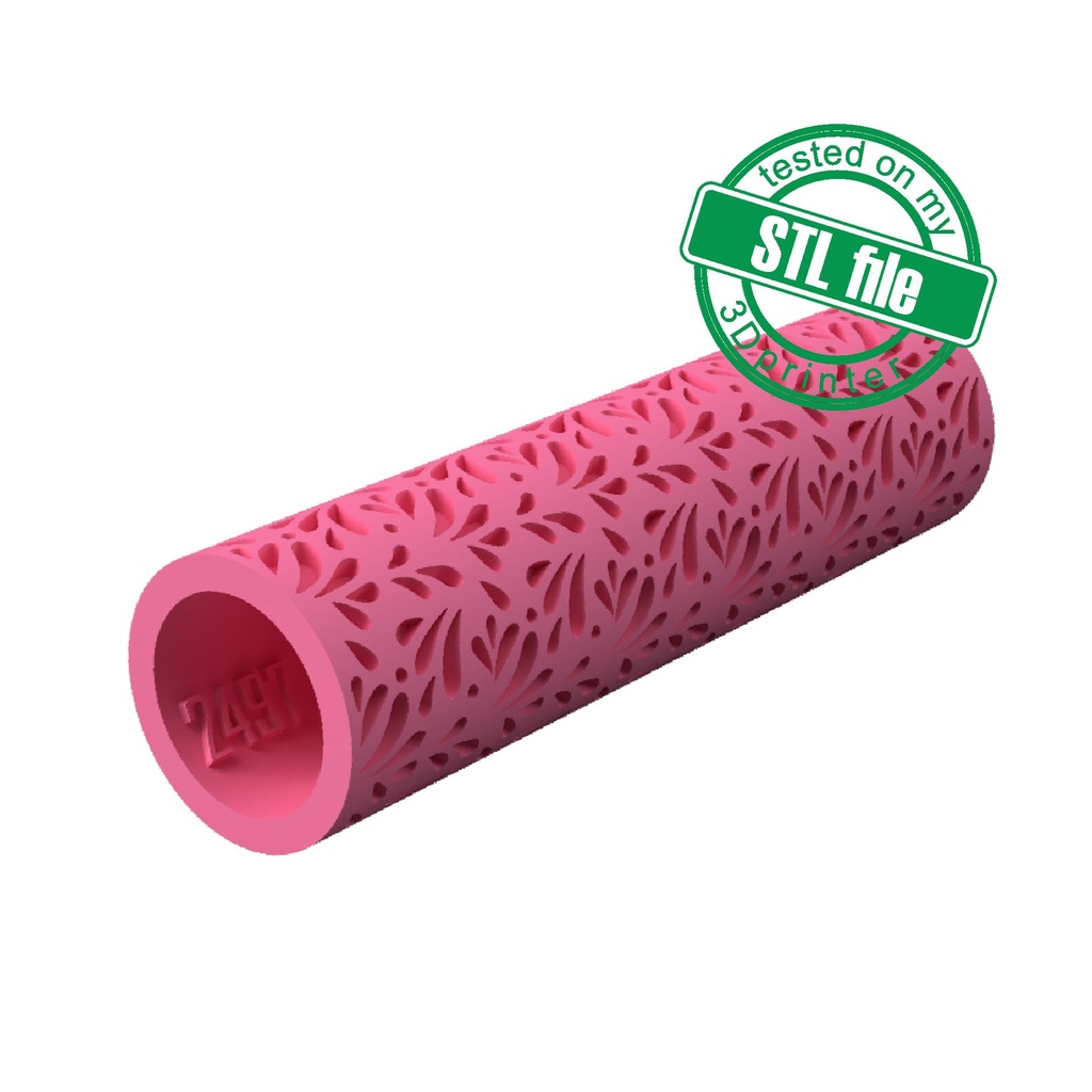 STL file Two texture roller pins, polymer clay rollers 💍・3D printable  model to download・Cults