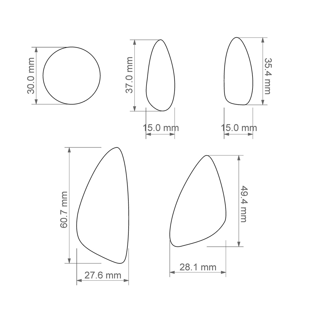 Full neck organic style # 2, Digital STL File For 3D Printing, Polymer Clay Cutter, Jewelry making tools, Necklace, 5 different designs