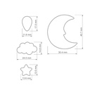 General Combo # 1, Bundle Moon, Star, Cloud, Drop, Digital STL File For 3D Printing, Polymer Clay Cutter, Earrings, 4 different designs