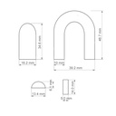 Geometric Combo #11 with Long Arch, Rainbow, Rectangle, Half Circle, Digital STL File For 3D Printing, Polymer Clay Cutter, Earrings