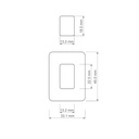 Geometric Combo #13, Rounded Rectangle with Window, Digital STL File For 3D Printing, Polymer Clay Cutter, Earrings, 2 different designs