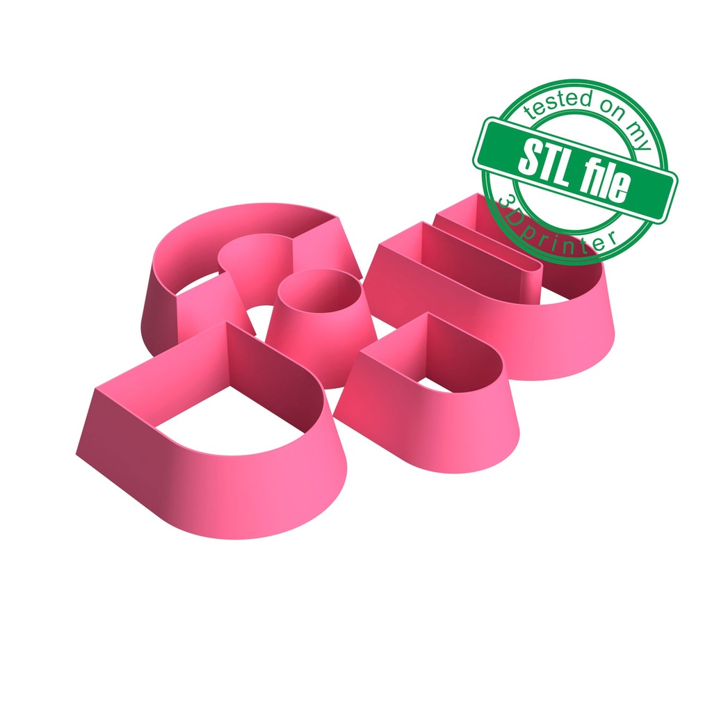 Geometric Combo #16, Arch, Half Oval, Circle, Half Donut, 5 Designs, Digital STL File For 3D Printing, Polymer Clay Cutter, Earrings