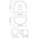 Geometric Combo #3 with Rainbow, Arch, Rounded square, Circle, Digital STL File For 3D Printing, Polymer Clay Cutter, Earrings, 4 designs