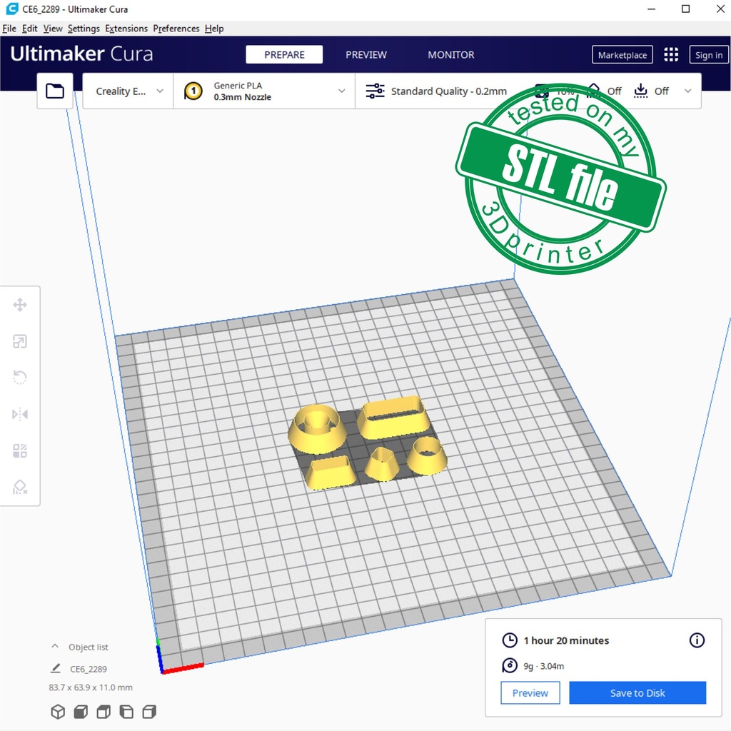 Geometric Combo #7, Digital STL File For 3D Printing, Polymer Clay Cutter, Earrings, 5 different designs