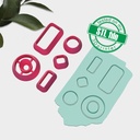 Geometric Combo #7, Digital STL File For 3D Printing, Polymer Clay Cutter, Earrings, 5 different designs