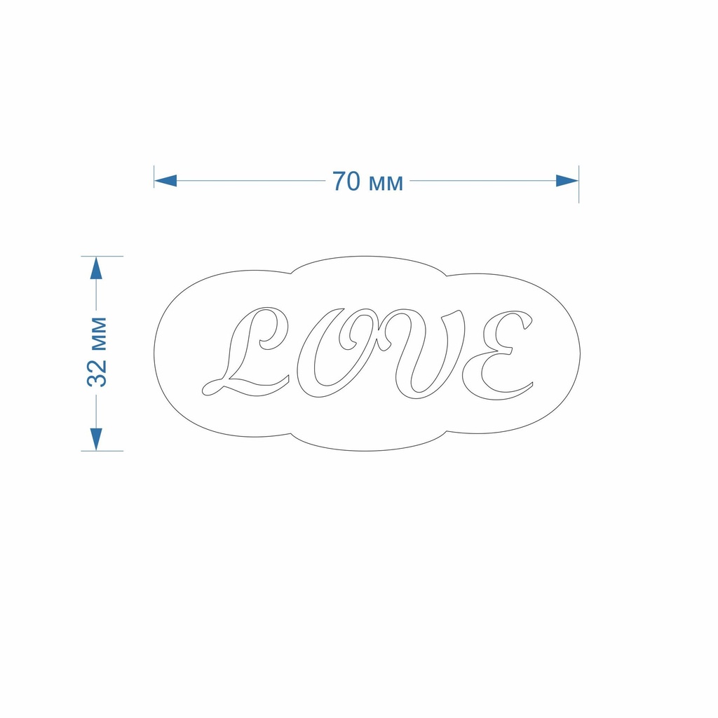 Hair Barrette Cutter Love , St valentine's, Digital STL File For 3D Printing, Polymer Clay Cutter, Earrings, Cookie, sharp, strong edge