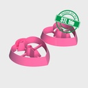 Love Combo #2, Heart Lock and Heart Key, Digital STL File For 3D Printing, Polymer Clay Cutter, Earrings, 2 different designs