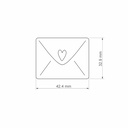 Love Combo #5, Love Envelope, Digital STL File For 3D Printing, Polymer Clay Cutter, Earrings