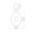 Organic Combo #14, Rounded Polygon with Window, Digital STL File For 3D Printing, Polymer Clay Cutter, Earrings, 2 different designs