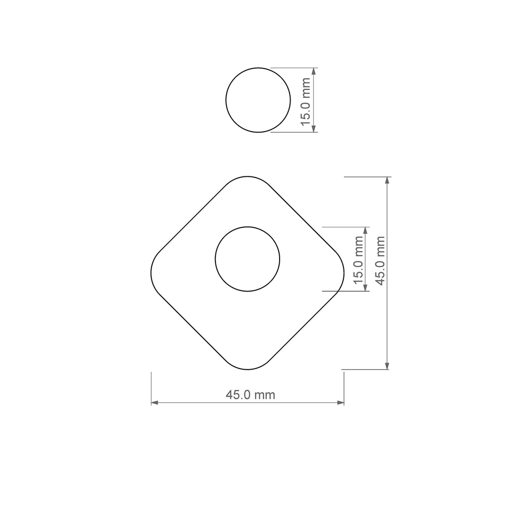 Organic Combo #15, Rounded Polygon with Circle, Digital STL File For 3D Printing, Polymer Clay Cutter, Earrings, 2 different designs