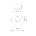 Organic Combo #17, Rounded Polygon with Romb, Digital STL File For 3D Printing, Polymer Clay Cutter, Earrings, 2 different designs